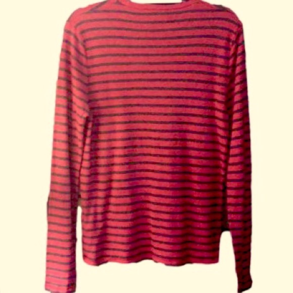 Hollister mauverust blue striped longsleeve jersey - Picture 2 of 11